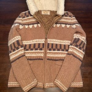 Authentic UGG Wool Coat Hooded Jacket